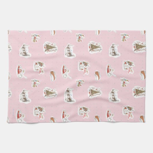 Whoville Christmas Vignette Pattern Theedoek (Horizontaal)