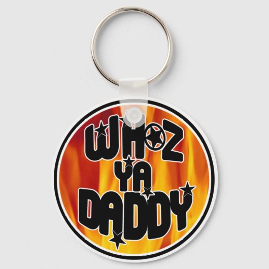 WHOZ YA DADDY Sleutelhanger! Sleutelhanger (Voorkant)