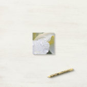 Whtie Siberian Iris Rain druppelt Post-it® Notes (Op bureau)