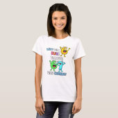 Why Did 6 Run From 7 Funny Math T Shirt (Voorkant volledig)