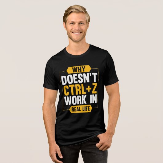 Why doesnt work Tri-Blend shirt (Voorkant volledig)