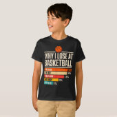Why I Always Miss Funny Chart Basketball Hoop T-shirt (Voorkant volledig)
