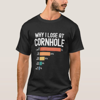 Why I Lose At Cornhole T-shirt