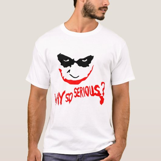 WHY SO SERIOUS? CREEPY T-SHIRT (Voorkant)