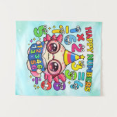 Why Was 6 Afraid of 7 Funny Math Design Wandkleed (Voorkant (horizontaal))