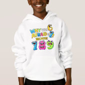 Why Was 6 Afraid of 7 Funny Math Hoodie (Devant)