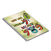 Why Was 7 Afraid Funny Math Notebook for Kids Notitieboek (Rechterzijde)