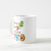 Why Was Six Afraid Funny Maths Joke Mug (Devant gauche)