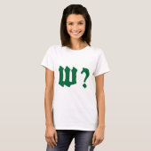 why where when who t-shirt (Voorkant volledig)