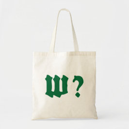 why where when who tote bag