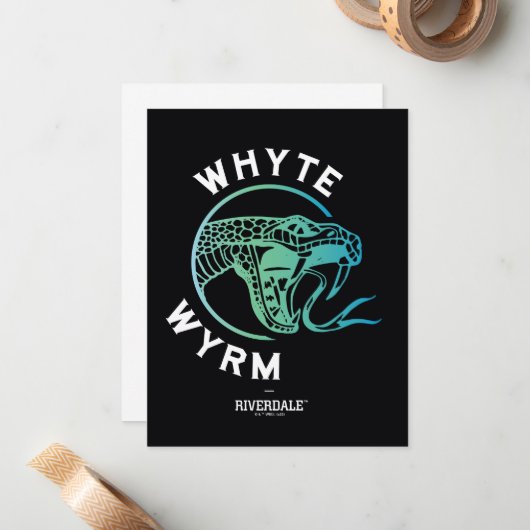 Whyte Wyrm Logo Notitiekaartje (Voorkant / Achterkant in situ)