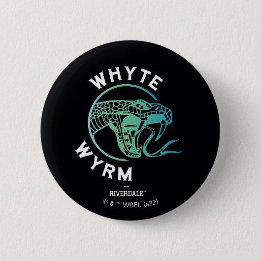 Whyte Wyrm Logo Ronde Button 5,7 Cm (Voorkant)