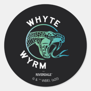 Whyte Wyrm Logo Ronde Sticker