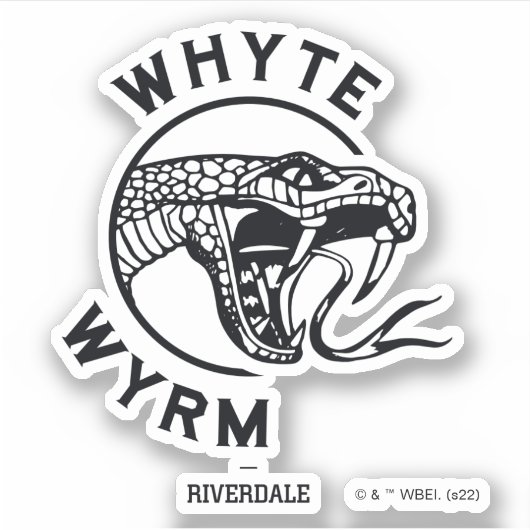 Whyte Wyrm Logo Sticker (Voorkant)