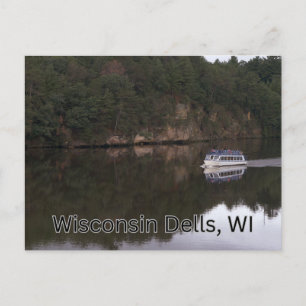 WI Dells Wisconsin Boottochten Briefkaart