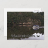 WI Dells Wisconsin Boottochten Briefkaart (Voorkant / Achterkant)