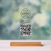 Wi-Fi de code QR | Analyse du logo de l'entreprise (Neutre)