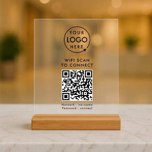 Wi-Fi de code QR | Analyse du logo de l'entreprise
