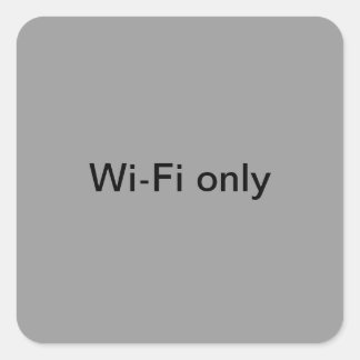 Wi-Fi-label Vierkante Sticker