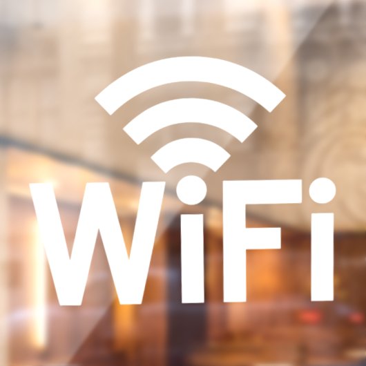 Wi-fi-netwerk Raamsticker (Vel 2)