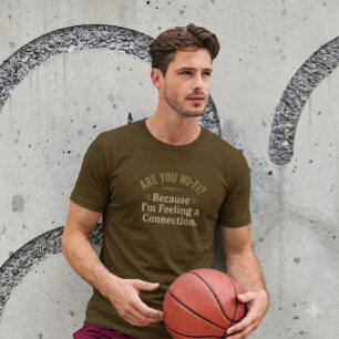 Wi-Fi? Omdat ik een Verbinding Voel. T-Shirt 2