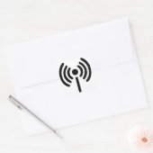 Wi-Fi-symbool Vierkante Sticker (Envelop)