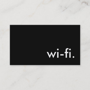 wi-fi. visitekaartje