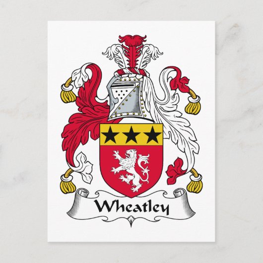 Wiatley Family Crest Briefkaart (Voorkant)