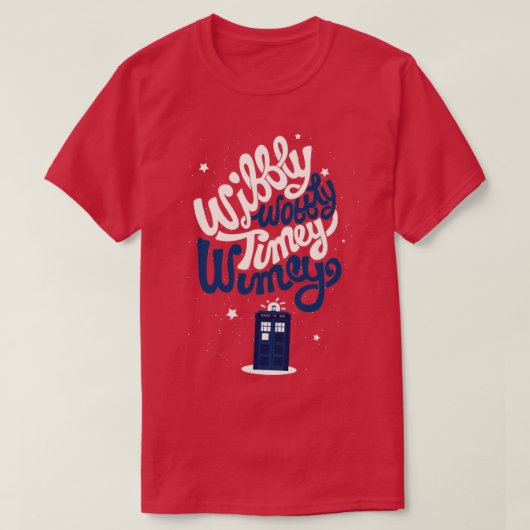 Wibbly Wobble Time y Wimey T-shirt (Design voorkant)