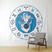 Wicca Astrology Wandkleed (In Situ (horizontaal))