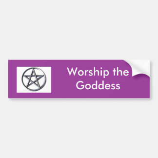 wicca-pentacle3: Vergoeden van de godin Bumpersticker