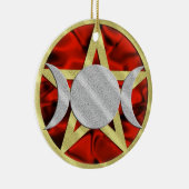 Wicca Pentagram Triple Goddess Ornament (Rechts)