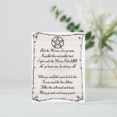 Wicca Reade Briefkaart (Staand voorkant)