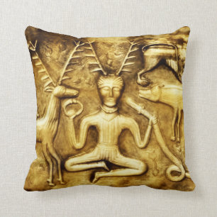 Wicca Rustica: Gundestrup Cauldron Cernunnos Kussen