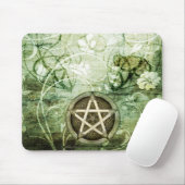 Wicca Rustica: Woodland Pentacle Muismat (Met muis)
