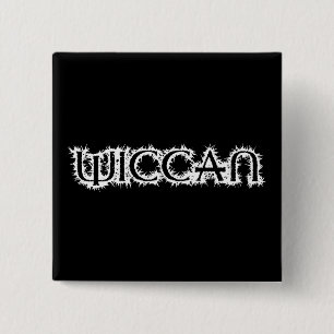 Wicca Vierkante Button 5,1 Cm