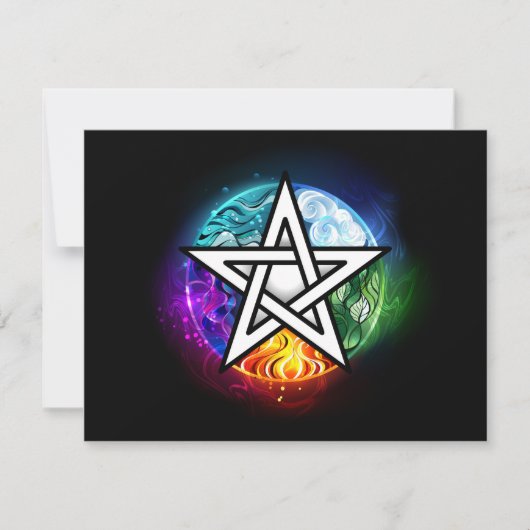Wiccaanpentagram Aankondiging (Voorkant)