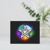 Wiccaanpentagram Aankondiging (Staand voorkant)