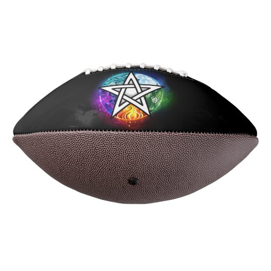 Wiccaanpentagram American Football (Gedraaid 270)