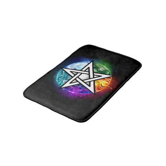 Wiccaanpentagram Badmat (Gekanteld)