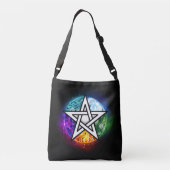 Wiccaanpentagram Crossbody Tas (Achterkant)
