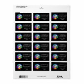 Wiccaanpentagram Etiket (Full Sheet)