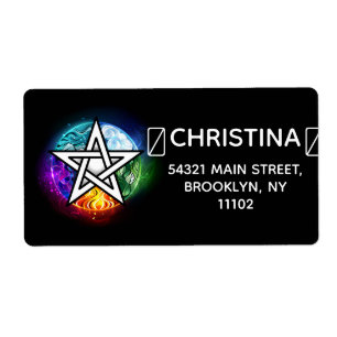 Wiccaanpentagram Etiket