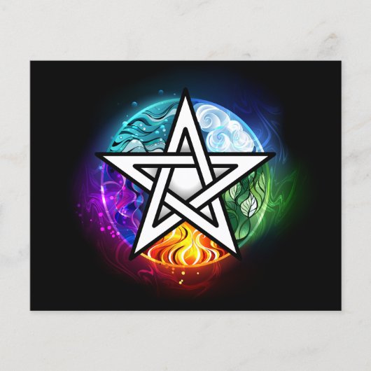 Wiccaanpentagram Flyer (Voorkant)