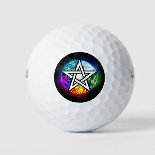 Wiccaanpentagram Golfballen