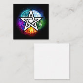 Wiccaanpentagram Informatiekaartje (Voorkant / Achterkant)