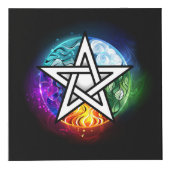 Wiccaanpentagram Kubus (Voorkant)