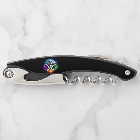 Wiccaanpentagram Kurkentrekker (Voorkant)