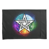 Wiccaanpentagram Kussensloop (Voorkant-Rechts)