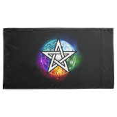 Wiccaanpentagram Kussensloop (Voorkant-Rechts)